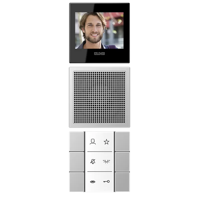 Jung Siedle In-Home-Bus Video-Innenstationen, Serie LS, Aluminium SIVIAL627