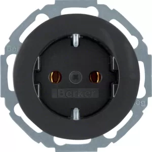 Berker Steckdose SCHUKO Serie R.Classic sw glän 47452045