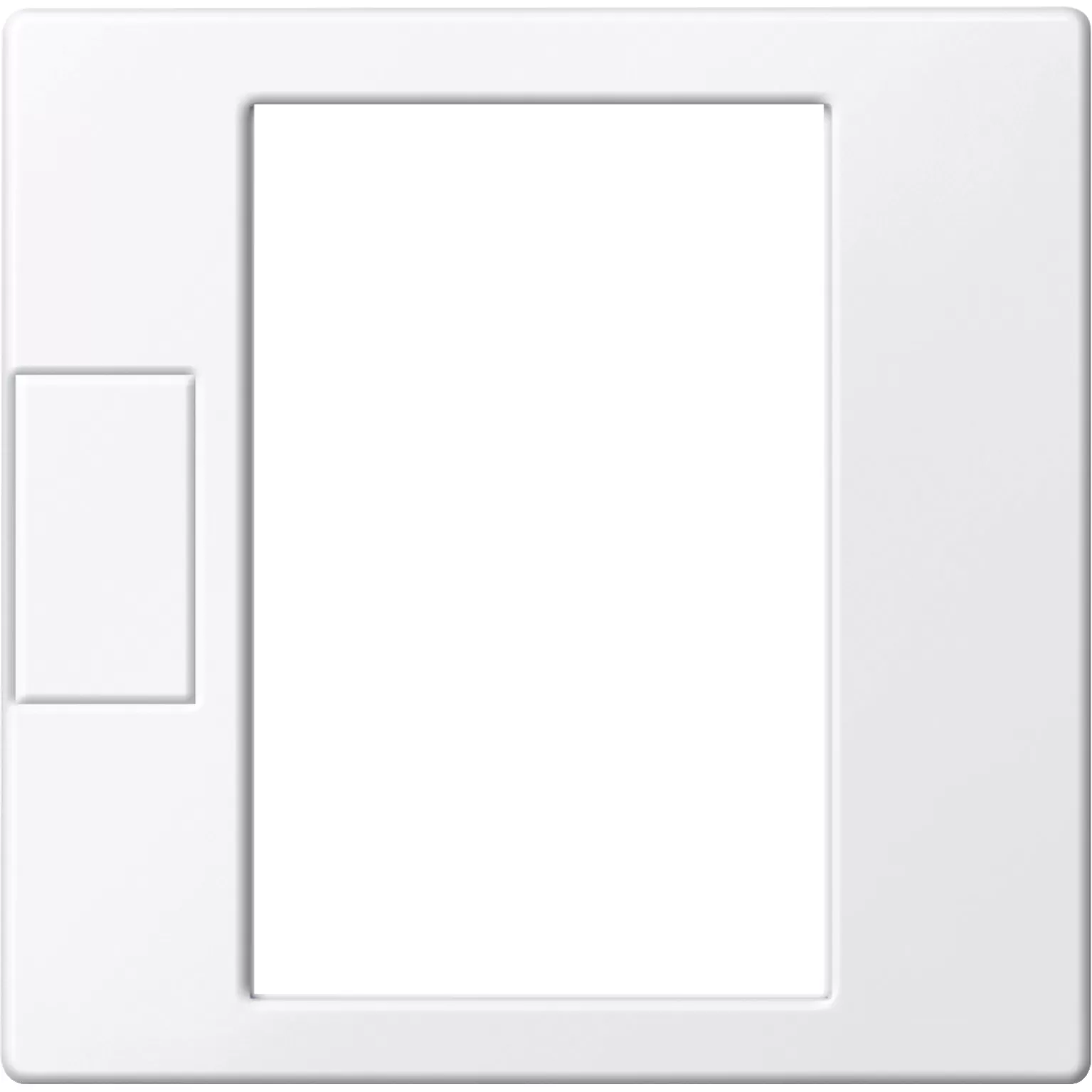 Merten Zentralplatte für Universal Temperaturregler-Einsatz mit Touch-Display aktivweiß glänzend, System M MEG5775-0325