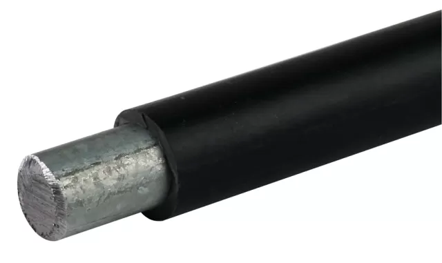 Dehn Runddraht 10/13mm St/tZn Ringlänge fix: 50m m. K.-Mantel schwarz 800110