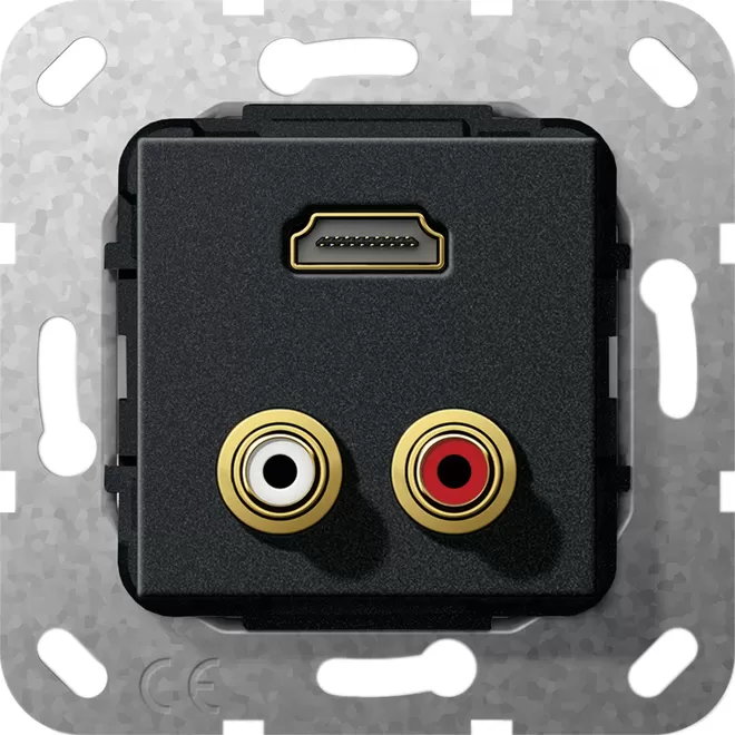 Gira C-Audio HDMI™ Kpl. Einsatz Schwarz m 567310