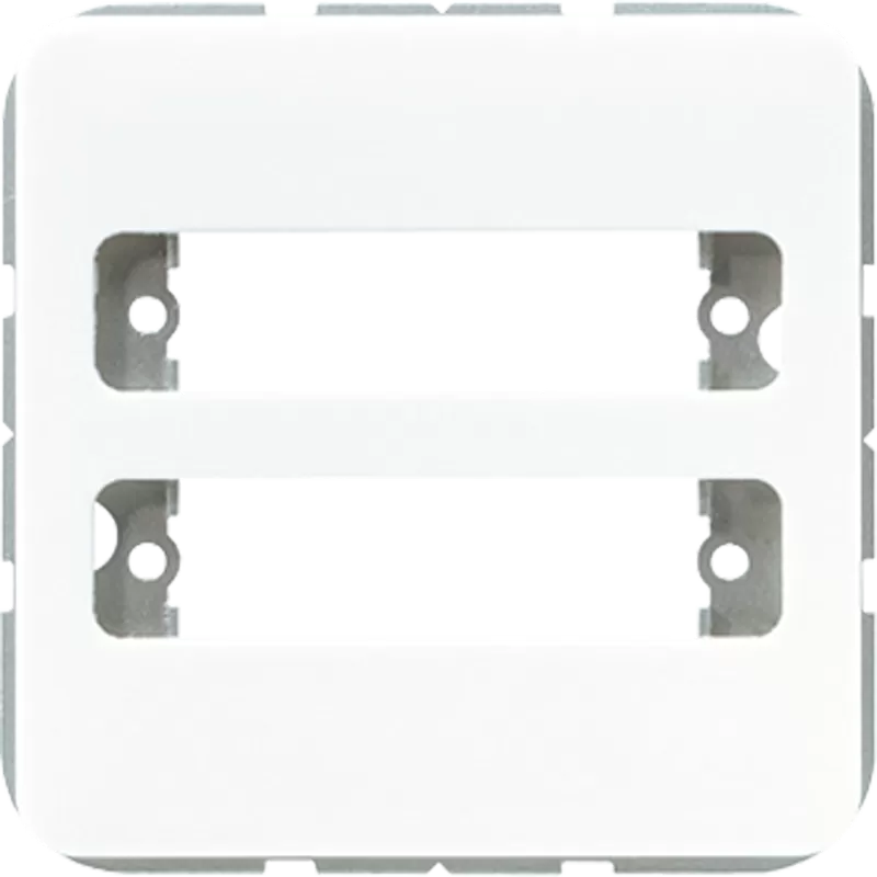 Jung Abdeckung für 2 D-Subminiatur-Steckverbinder, Thermoplast, Serie CD, alpinweiß CD594-2WW