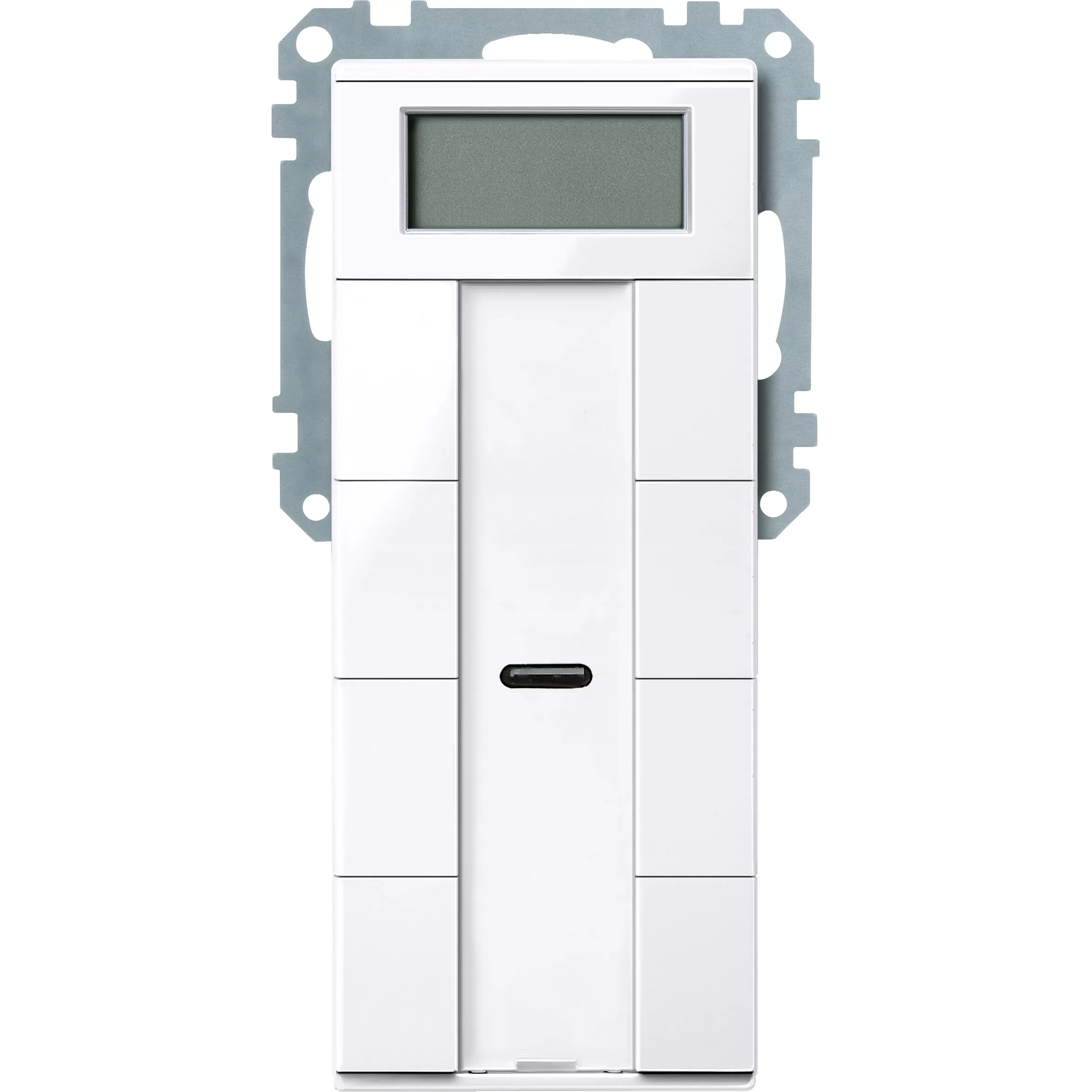 Merten Taster 4fach plus mit Raumtemperaturregler, aktivweiß glänzend, System M MEG6214-0325