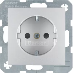 Berker Steckdose SCHUKO erh BS B.7 alu matt 47231404