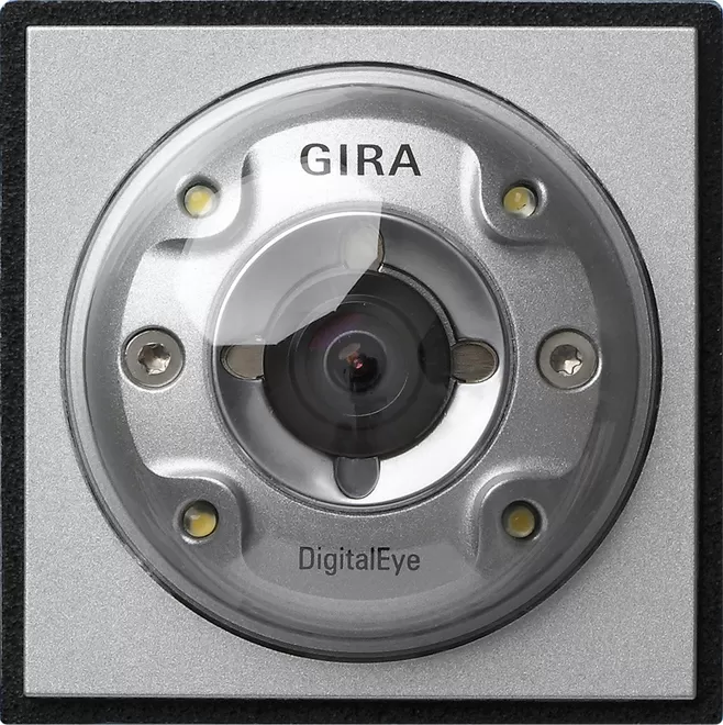 Gira Farbkamera Türstation Gira TX_44 (WG UP) F Alu 126565