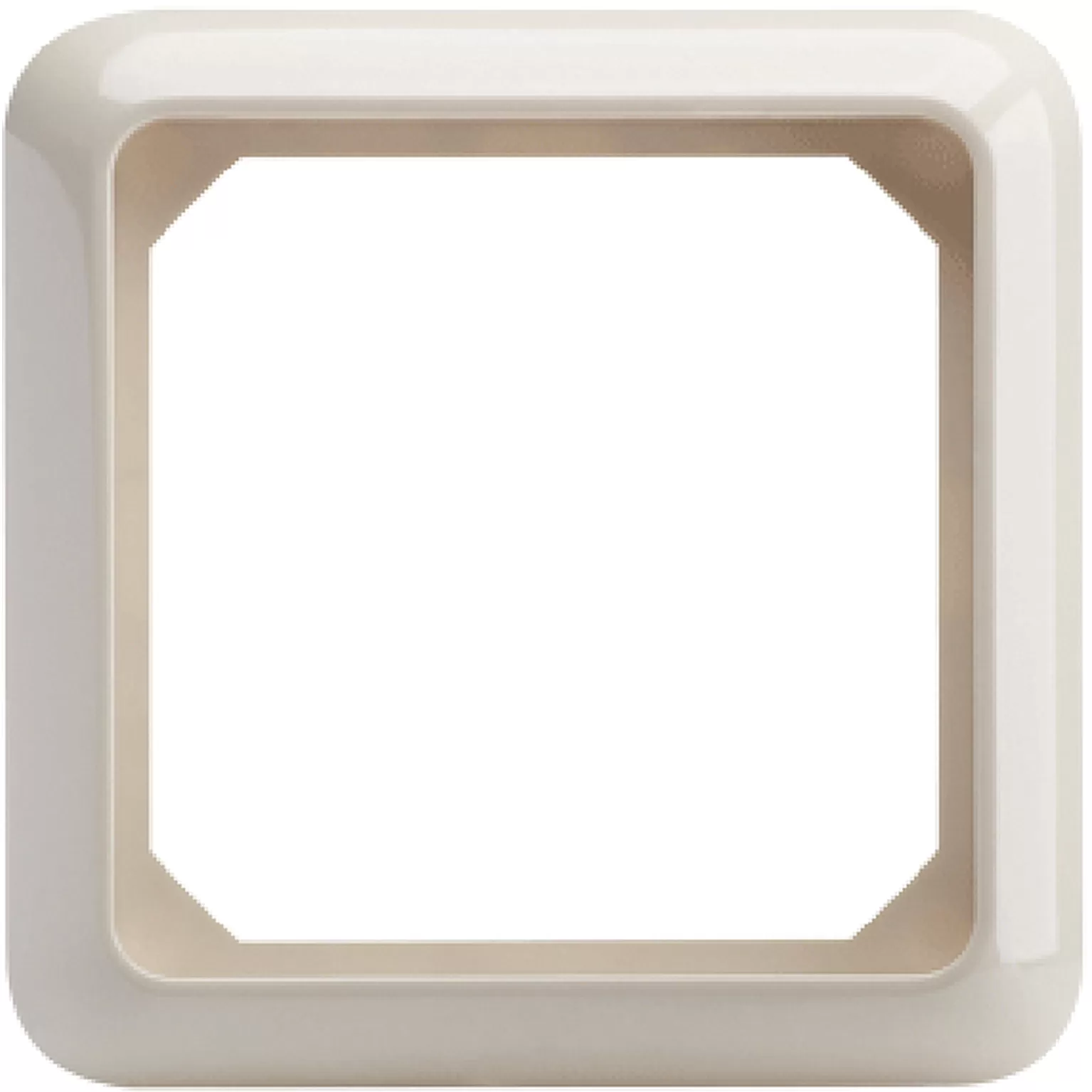 Elso Rahmen 1-fach FASHION IP44 perlweiß 224140