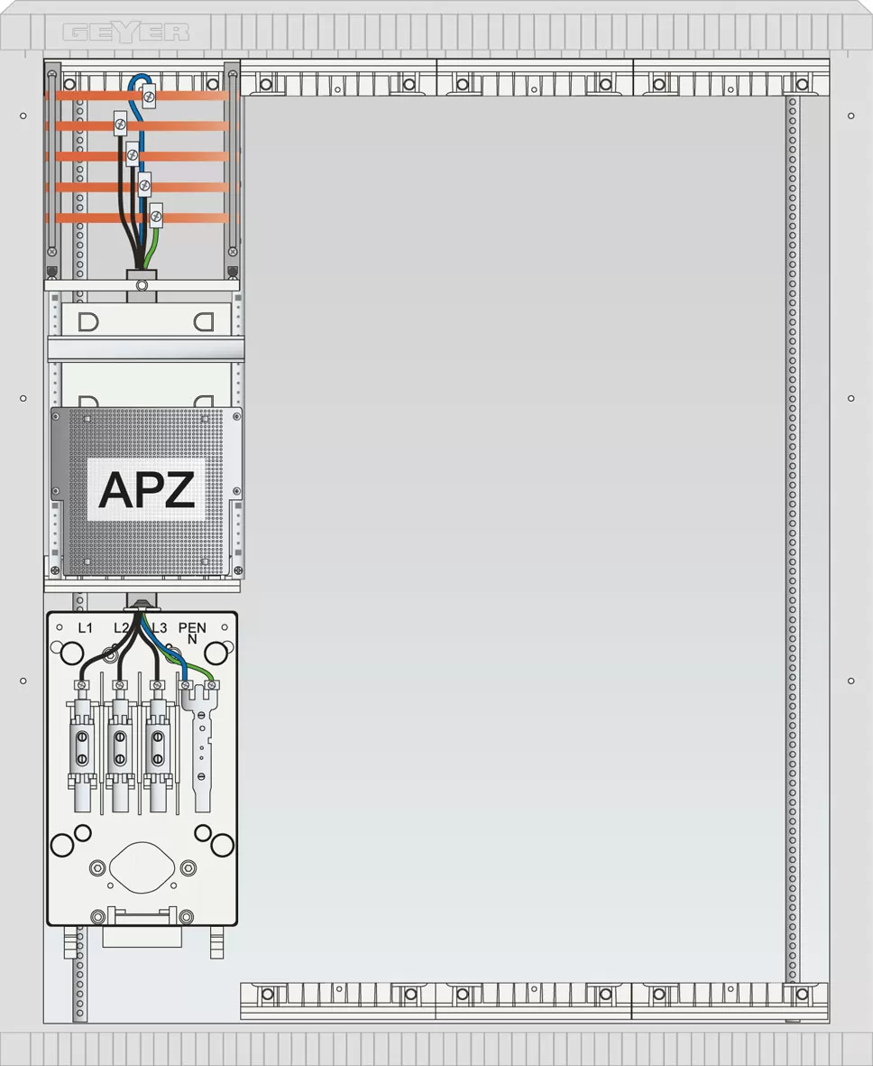 ABN Zähleranschlussschrank SAS, APZ, 5pol SZ132AL0502