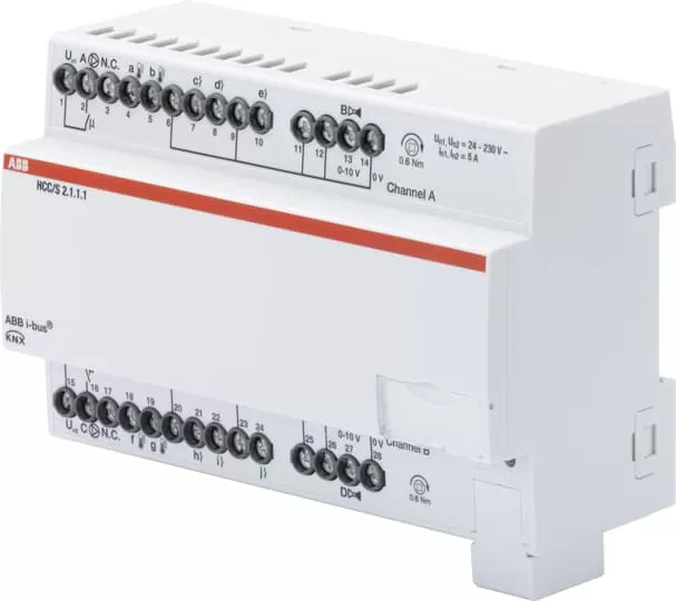 ABB HCC/S2.1.1.1 Heiz-/Kühlkreis Controller, 2fach, 0-10 V, REG 2CDG110218R0011