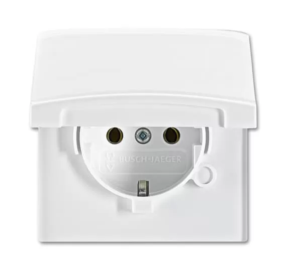 Busch-Jaeger 20 EUGK-34-101 | SCHUKO® Steckdosen-Einsatz mit Klappdeckel