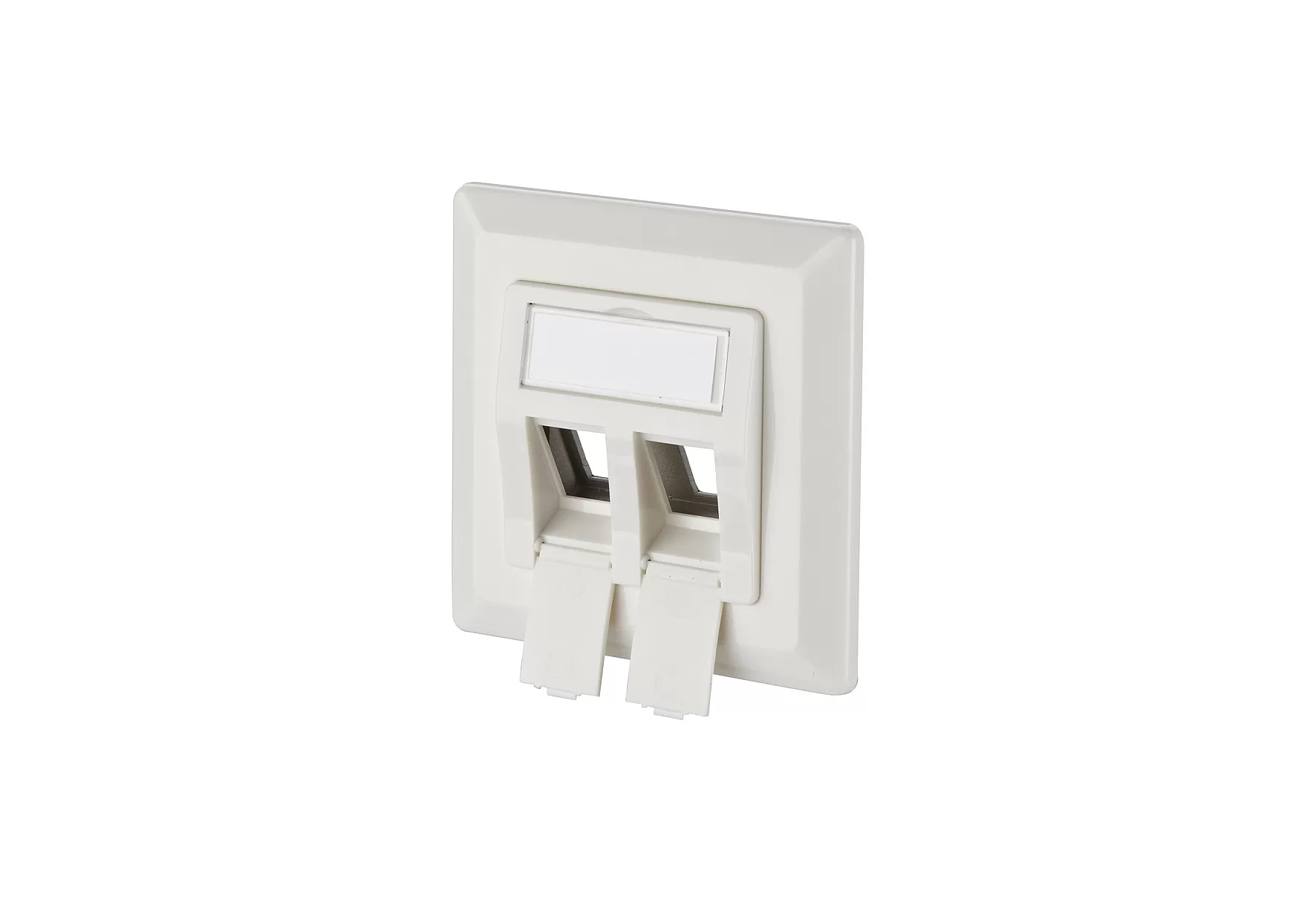 Metz Connect Keystone Anschlussdose 2 Port unbestückt weiß 1309151002KE