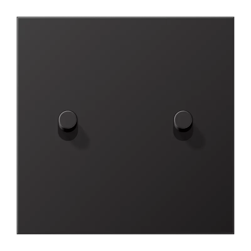 Jung Abdeckung mit Kipphebel, Zylinder, 1fach, 2 Kipphebel, Serie LS 1912, dark (lackiertes Aluminium) AL12-5DR01