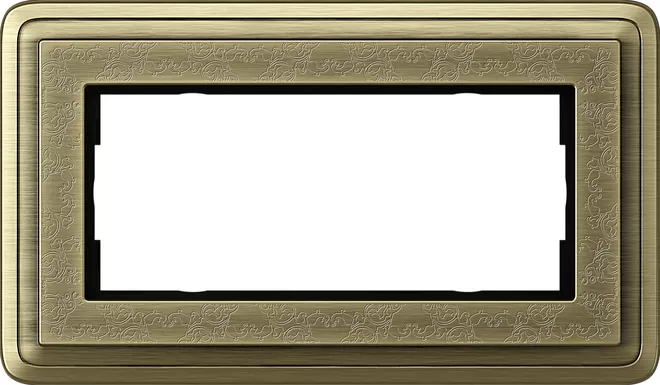 Gira Abdeckrahmen 2f o.M. ClassiX Art Bronze 1002661
