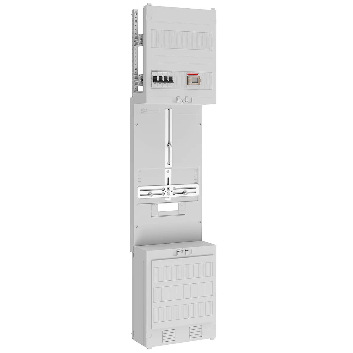 ABN Zählerplatz 3Pkt 1Z (44A) mit sHS/4pHS5pol BxH: 250x1050mm, Übers.einsp. Z17210U