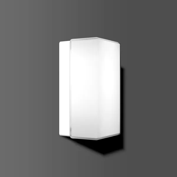 RZB Rechteck, weiß, on/off Decken- und Wandleuchten, L 220 B 120 H 105, 148°, Glas opal 21146.002