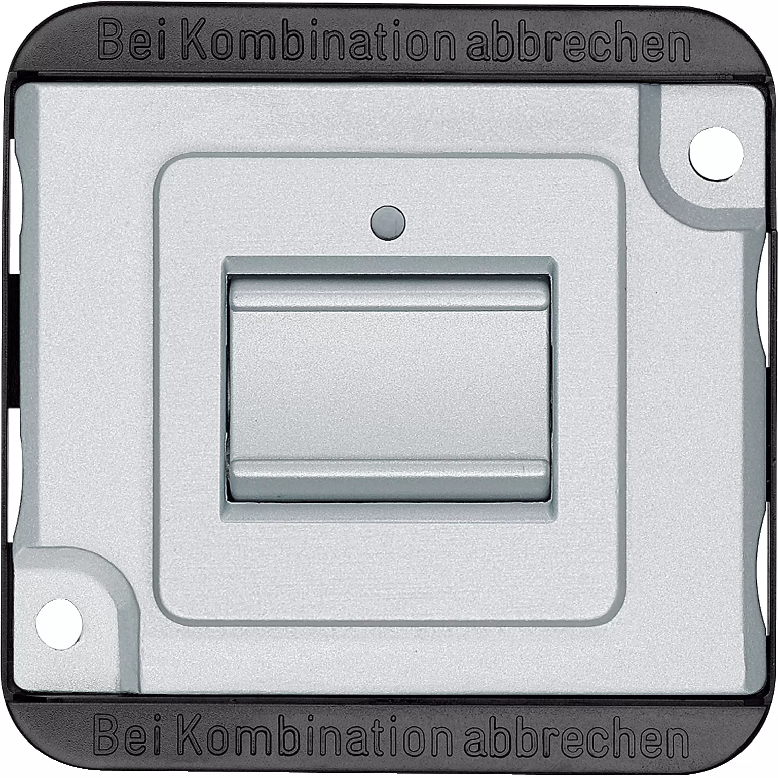 Merten Aus/Wechsel-Kontrollschalter-Einsatz, 1-polig, 10 AX, AC 250 V, mattsilber, PANZER MEG3106-7060