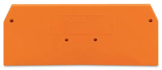 WAGO Abschluss- und Zwischenplatte;2,5 mm dick;orange 280-326