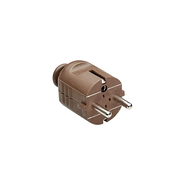 Bachmann Schutzkontaktstecker zentral, braun 910.470