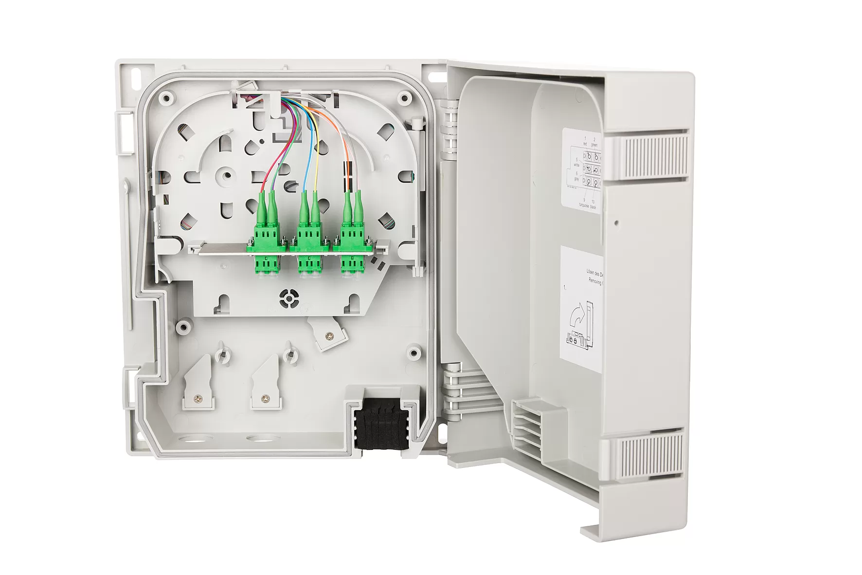 Metz Connect OpDAT HP 6xLC-D APC (grün) OS2 splice, ohne Schloss, Größe S 1503597606-E