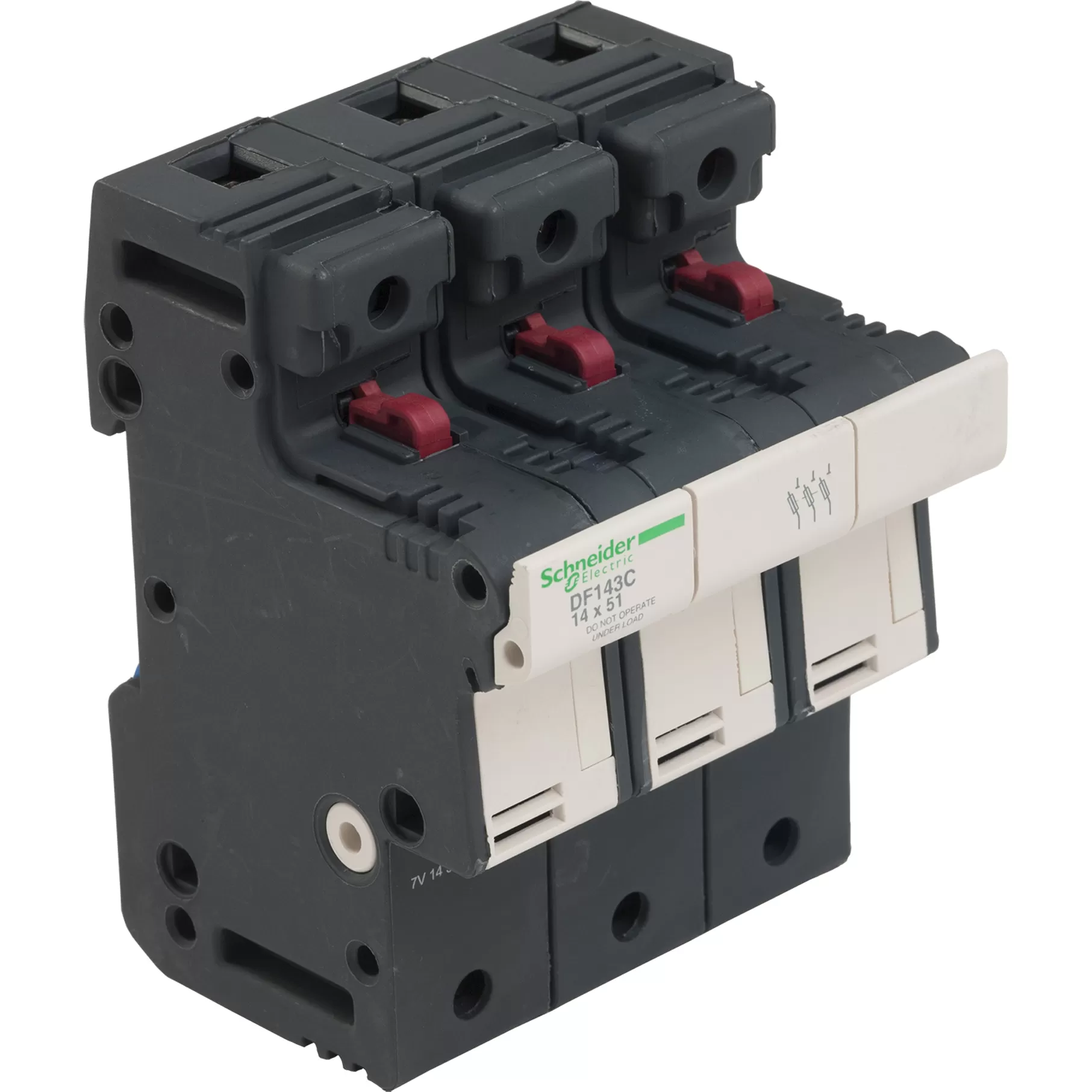Schneider Electric Sicherungshalter TeSys 3p 50A , Sicherungsgröße 14x51mm DF143C