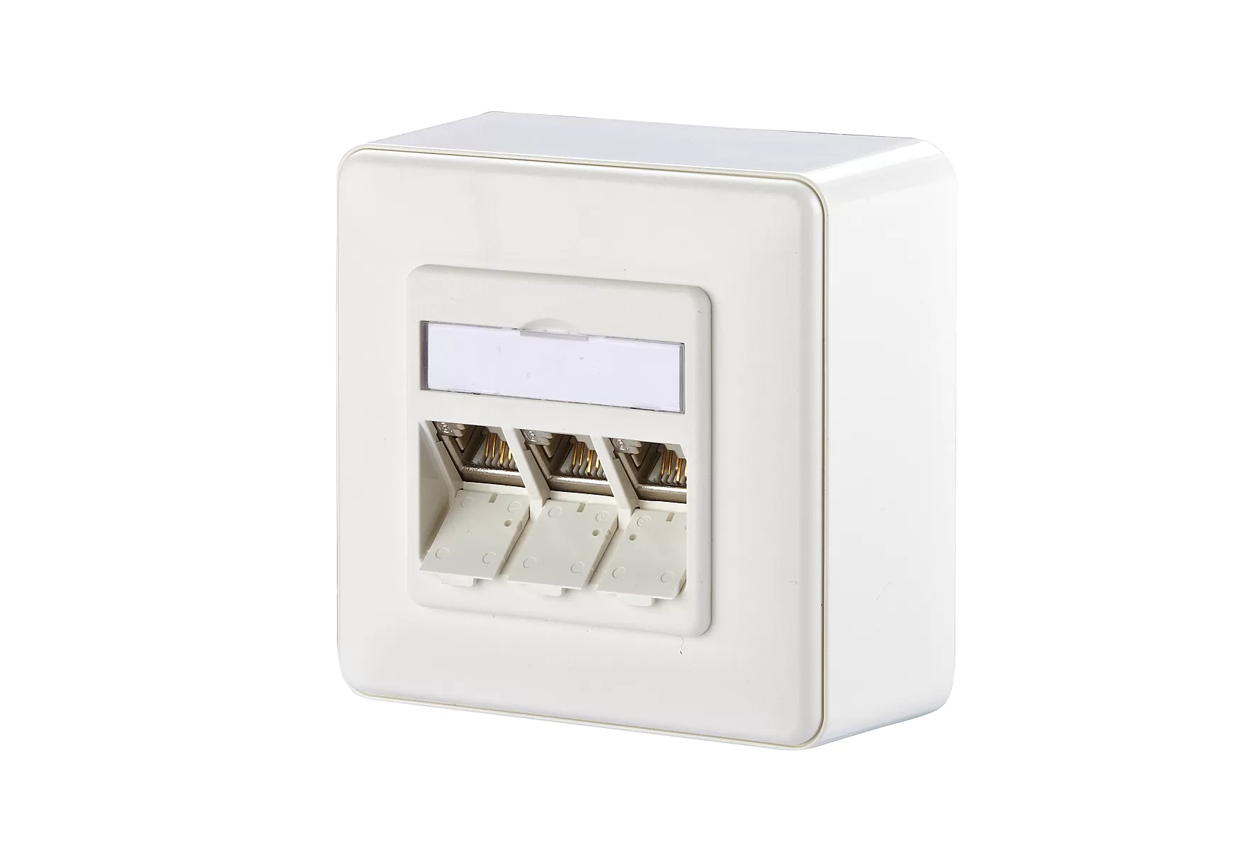 Metz Connect E-DAT modul 3 Port AP Cat.6A, reinweiß 1309130002-E