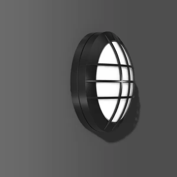 RZB Rounded Midi, 13 W, 500 lm, 840, anthrazit, on/off Decken- und Wandleuchten, D 268 H 100, 110°, Kunststoff (PC) opal 582056.0031.1