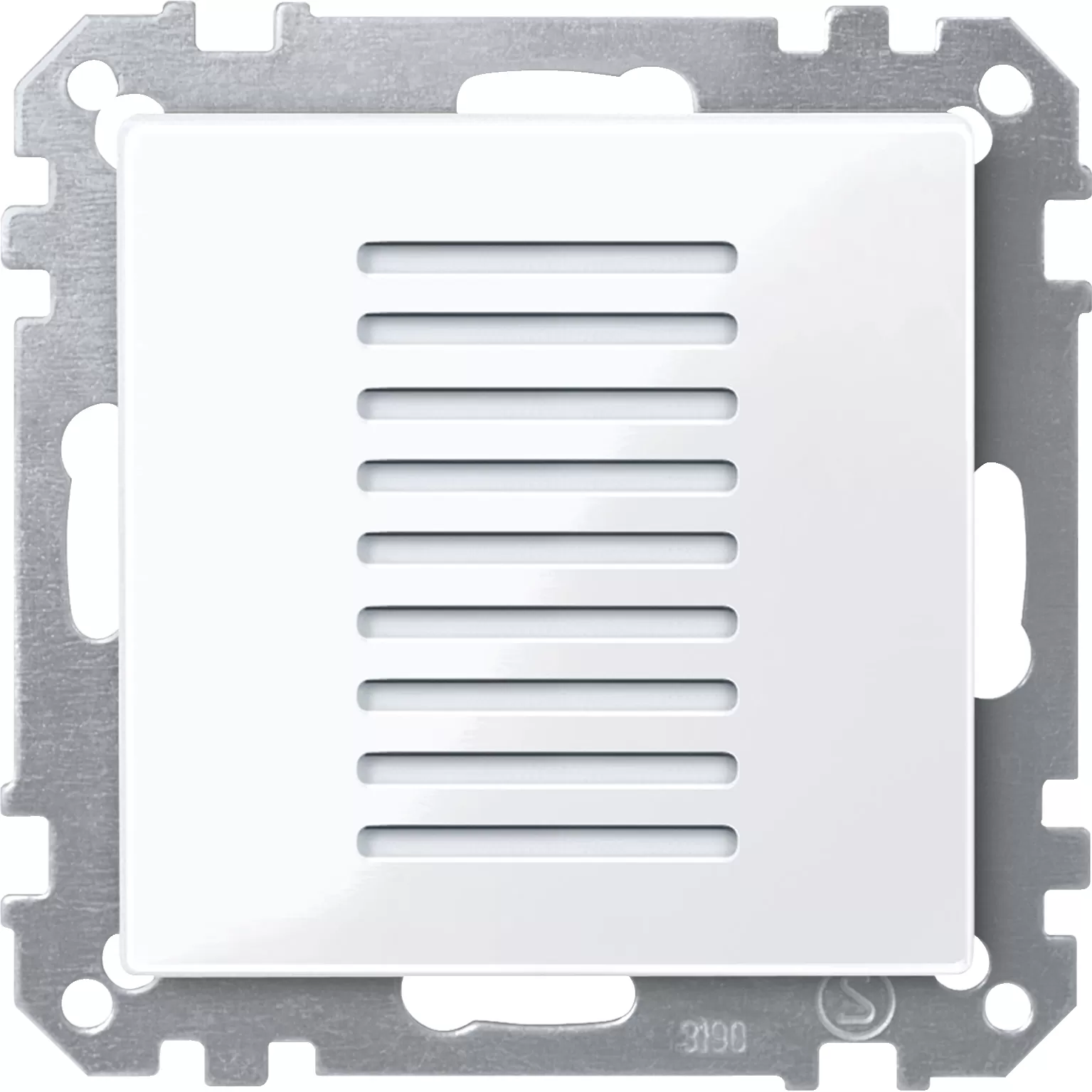 Merten Raumtemperaturregler für den Objektbereich, aktivweiß glänzend, System M MEG6221-0325