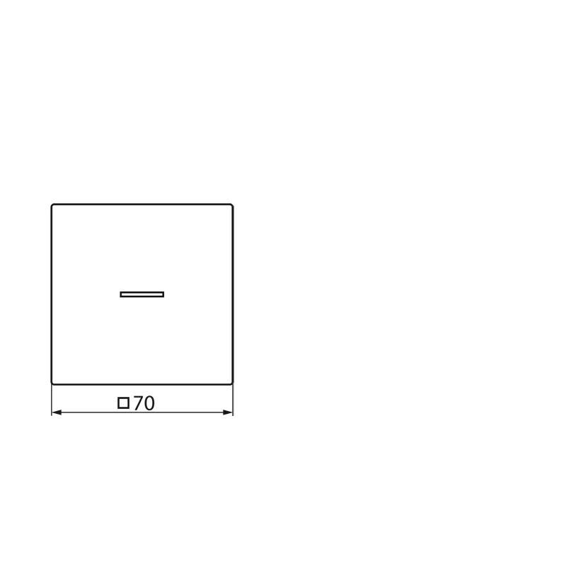 Jung Wippe mit Lichtleiter, mit Pfeilsymbolen für KNX Taster 1fach, Duroplast, Serie LS, lichtgrau LS101KO5PLG