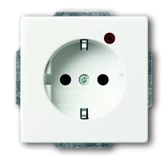 Busch-Jaeger 2310EUGL/VA-884-11 | Busch-Protector® SCHUKO® Steckdosen-Einsatz mit Überspannungsschutz