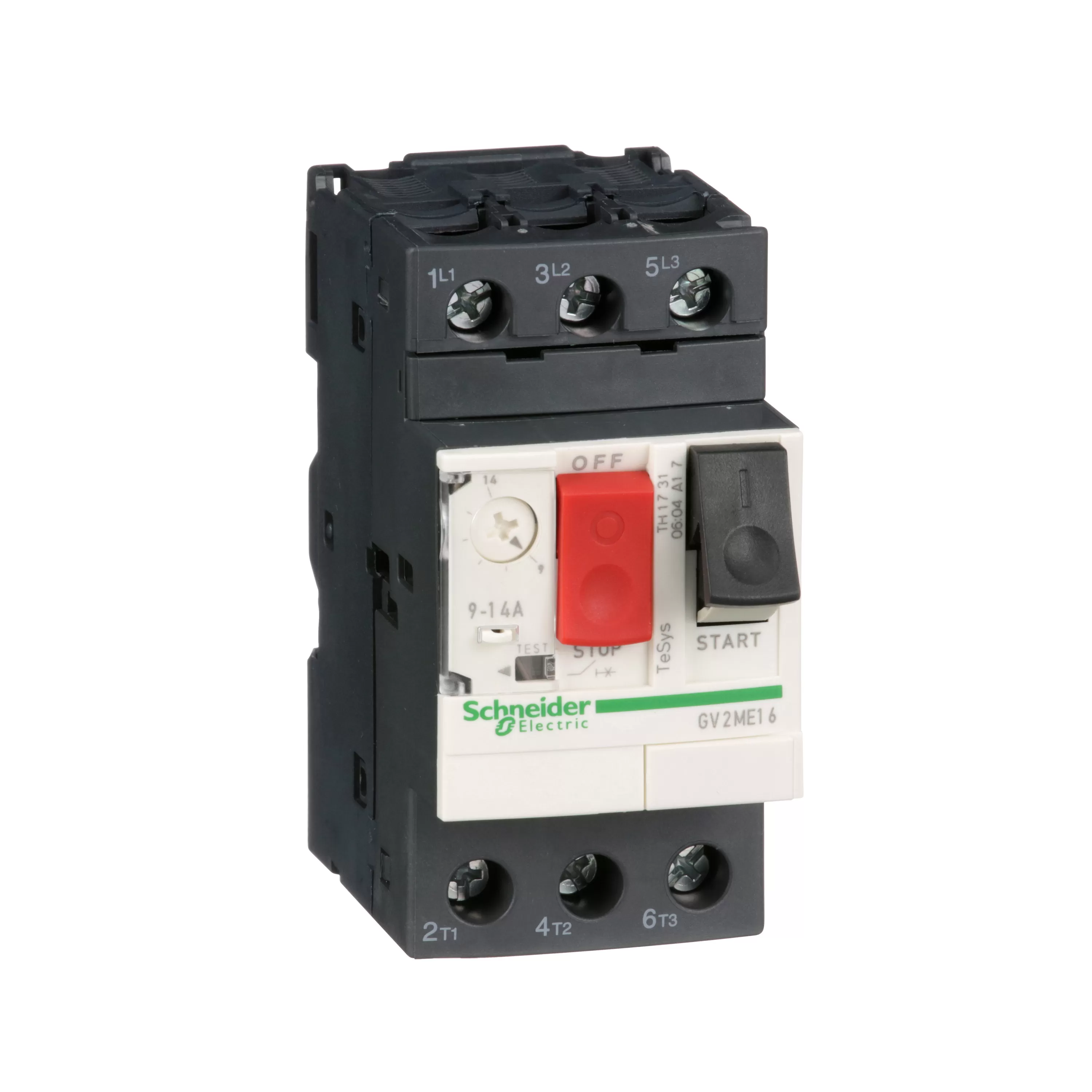 Schneider Electric Motorschutzschalter, 3p, 9-14A, Tasterbetätigung, Schraubanschluss GV2ME16