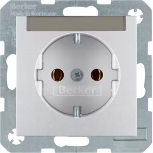 Berker Steckdose SCHUKO m BF B.7 alu matt 47501404
