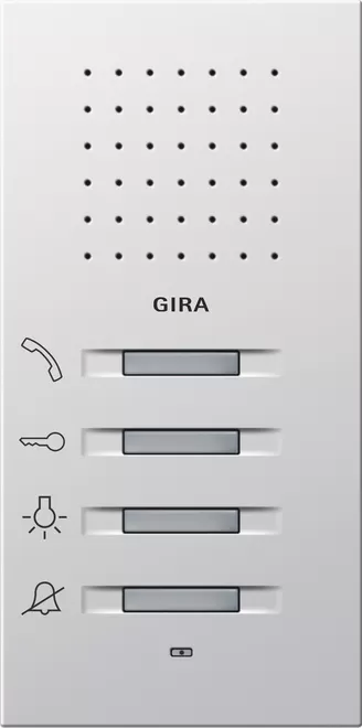 Gira Wohnungsstation AP Flächenschalter Reinweiß 1250112