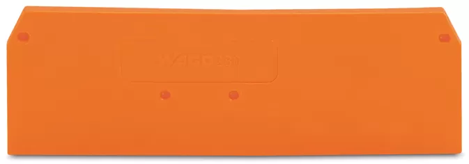 WAGO Abschluss- und Zwischenplatte;2,5 mm dick;orange 280-315