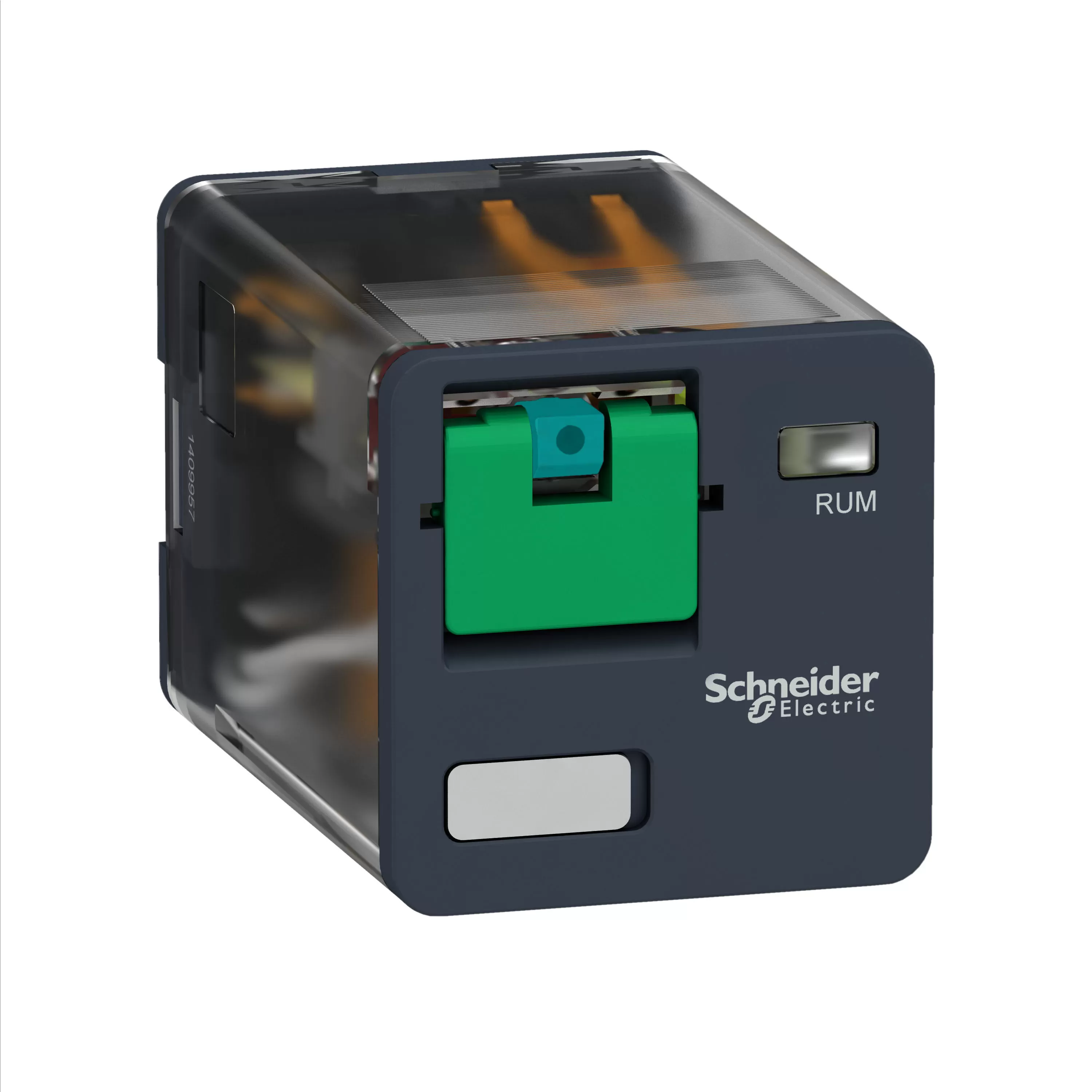 Schneider Electric Steckbare Universalrelais RUM, 3 W, 10 A, 24 VDC, ohne LED, mit Prüftaste RUMC31BD