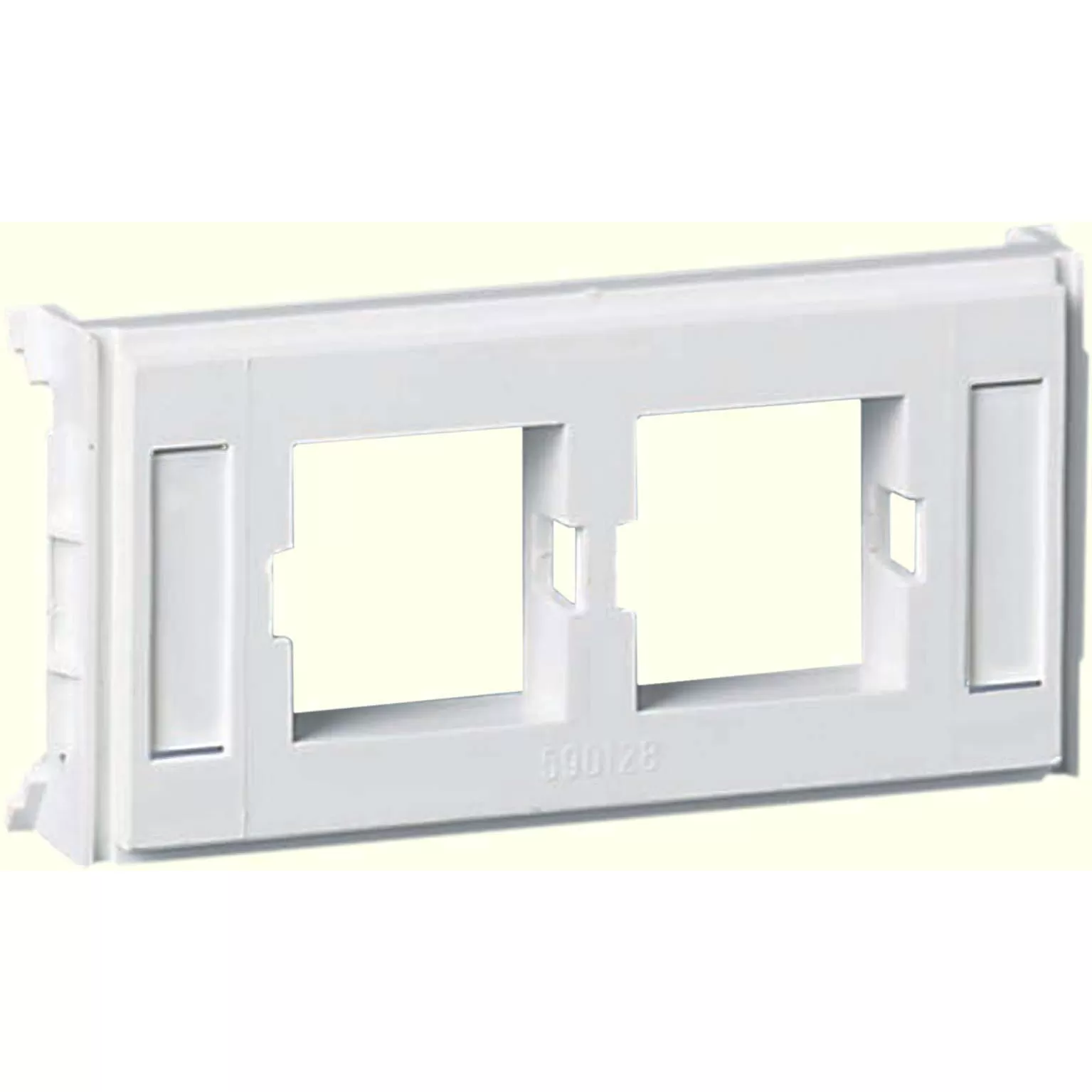 Schneider Electric Montageplatte mit Schriftfeld, Lucent 2XRJ45 UTP weiß RAL9010 Typ:CYB-DP 5971859