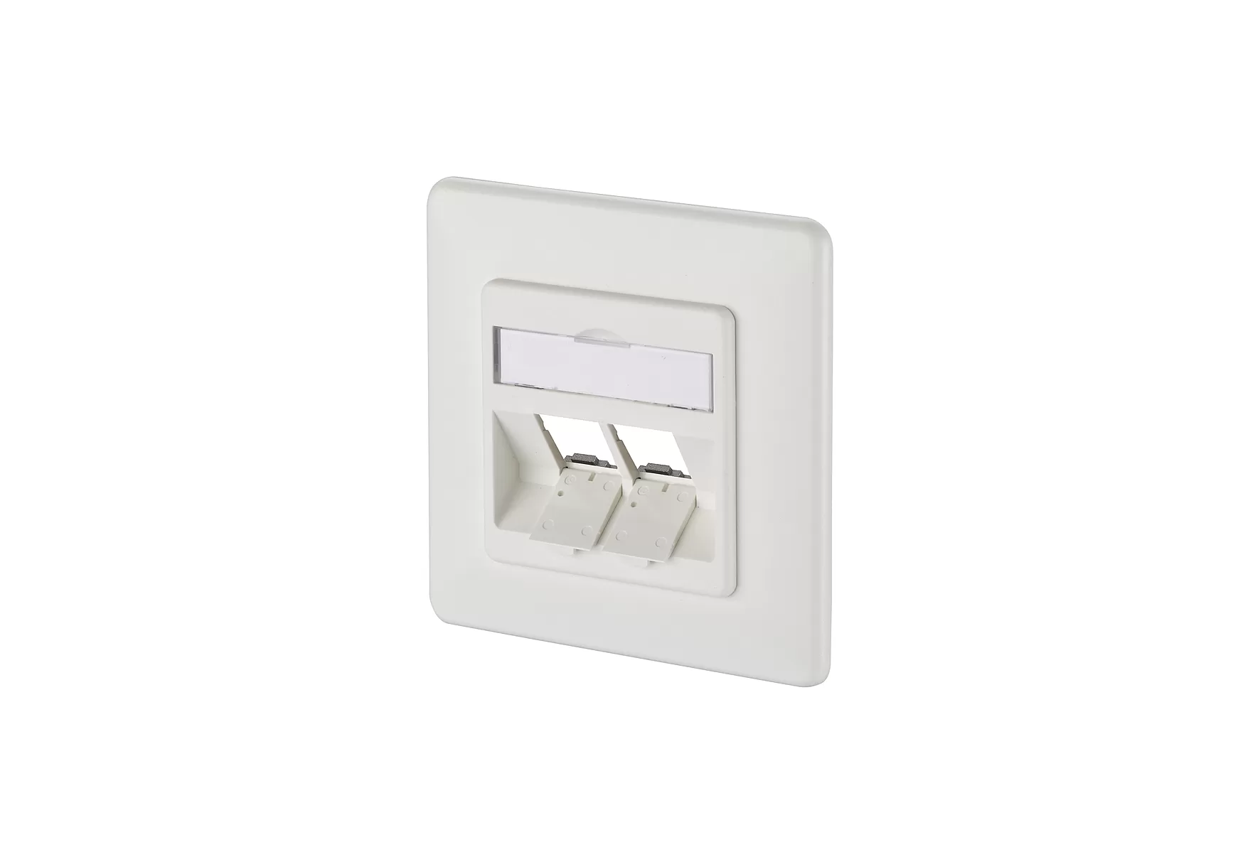 Metz Connect Modul Anschlussdose UP 2 Port unbestückt reinweiß 1309151002-E