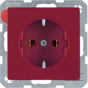 Berker Steckdose SCHUKO Q.1/Q.3 rot samt 47436012