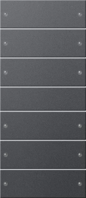 Gira Wippenset 6f (3+3) System 55 Anthrazit(lack.) 218628