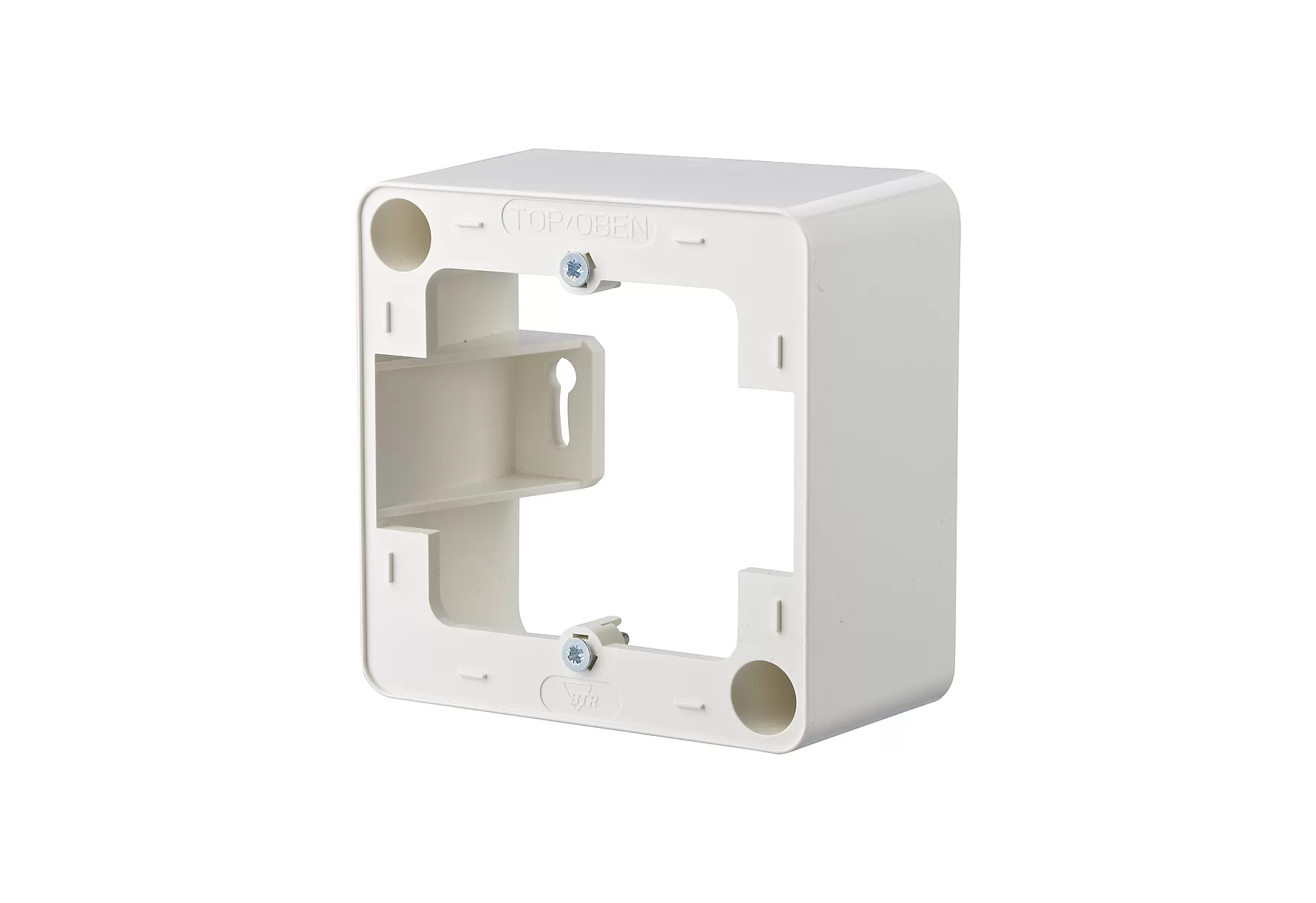 Metz Connect Aufputzrahmen 85 x 85 x 43 mm - 1fach, reinweiß 130829-4302-I
