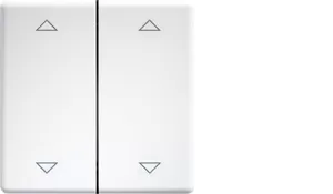 Eltako Doppelwippen lasergraviert für Taster und Schalter 55er Design und E-Design55 reinweiß 30000986