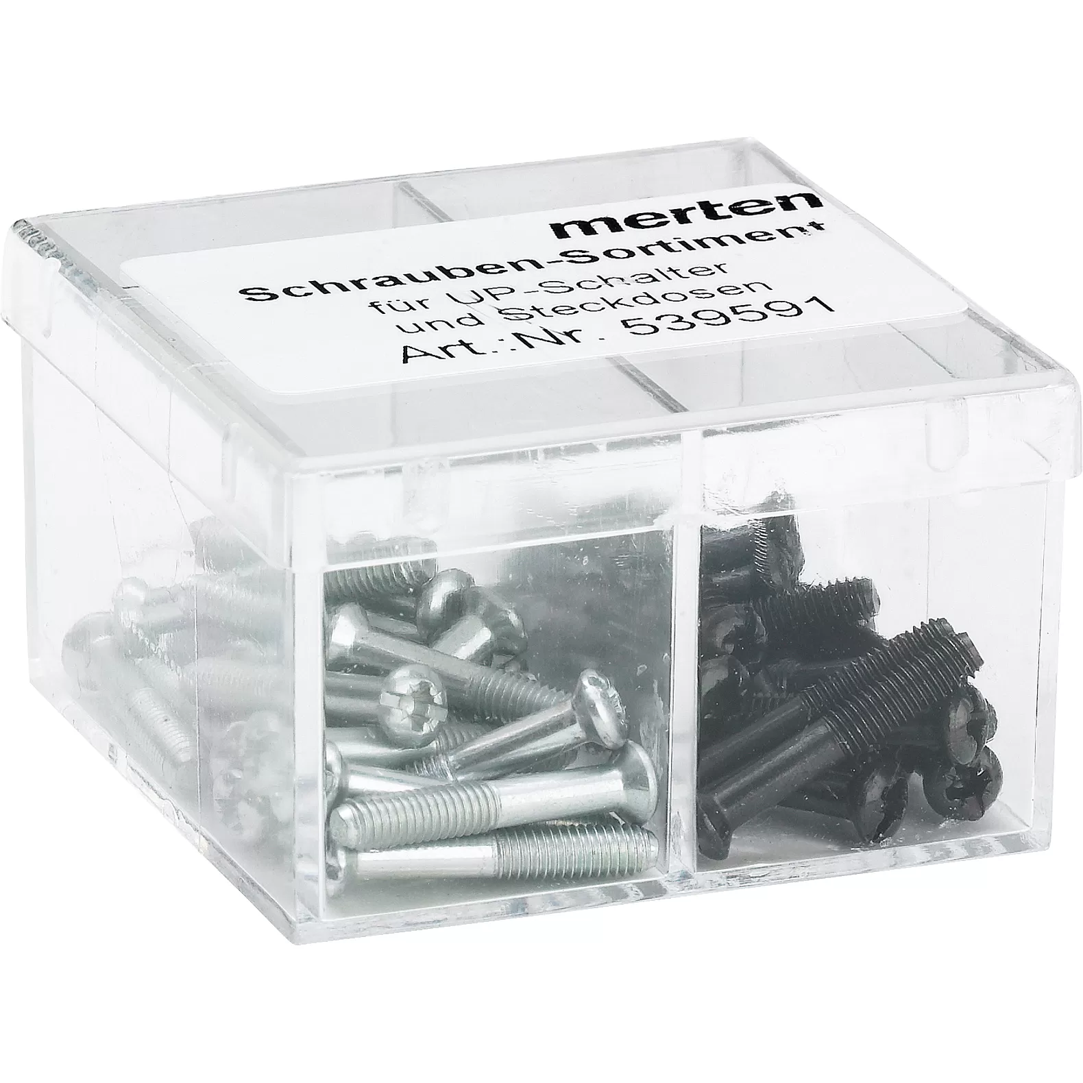 Merten Schraubensortiment in Kunststoffbox 539591