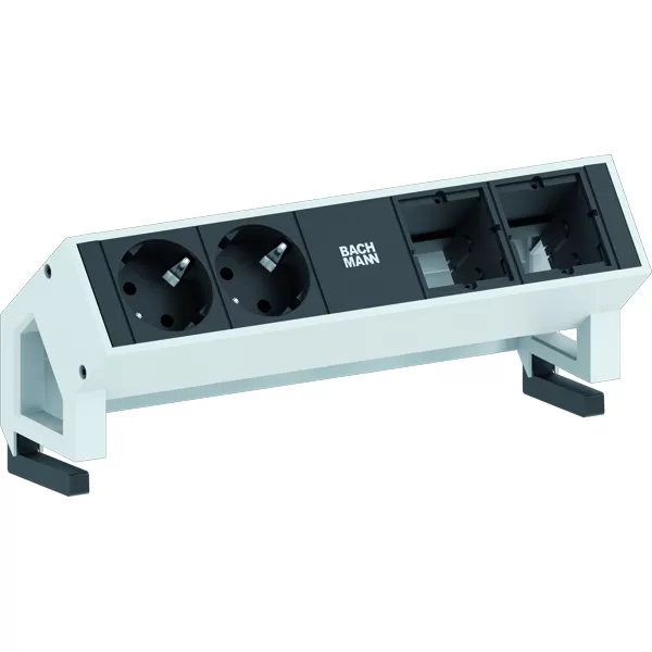 Bachmann DESK2 2xCEE7/3 2xCM 0,2m GST18 INOX 902.411