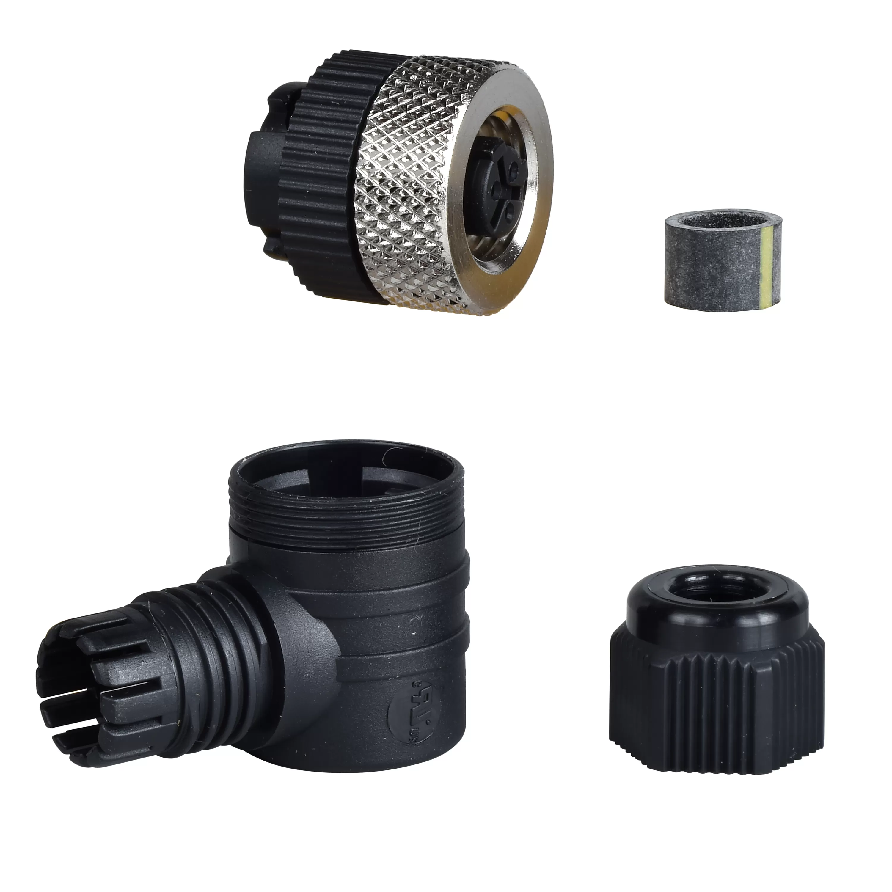 Yageo Buchse, 1/2" 20 UNF, 3-polig, abgewinkelt, Kabelverschraubung Pg 7 XZCC20FCM30B