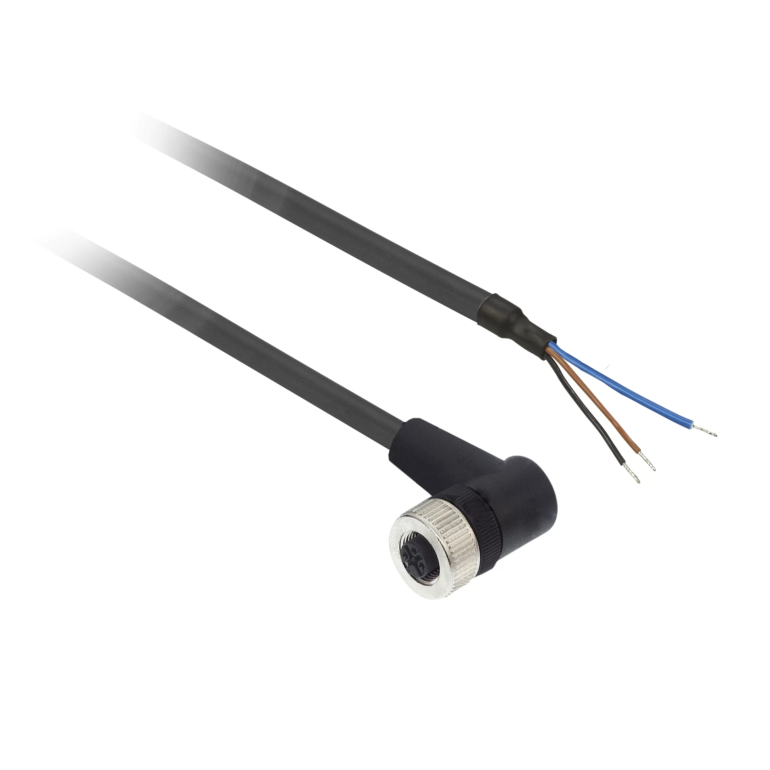 Yageo XZ-Vorverdrahtete Buchsen, abgewinkelt, M12, 3-polig, PUR 10m Kabel XZCP1340L10