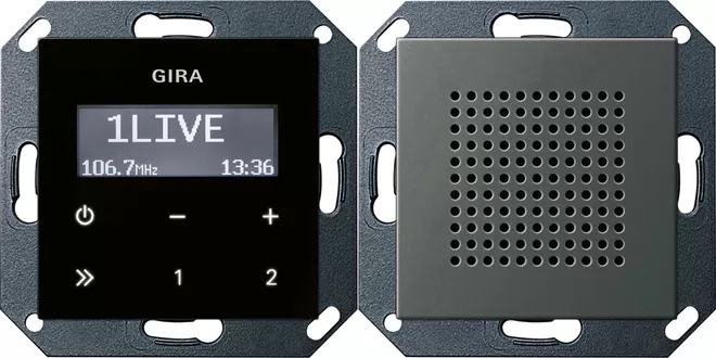 Gira UP-Radio RDS Lautsprecher System 55 Edelstahl 2280600