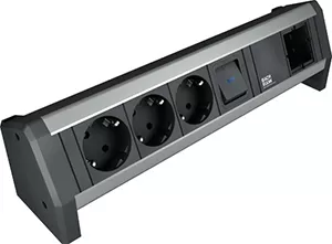 Bachmann DESK 1xSchalter 3xCEE7/3 1xCM KS GST18 902.017