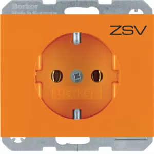 Berker Steckdose SCHUKO K.1/K.5 orange glänzend 47157014