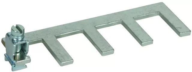 Dehn Erdungsbügel einphasig  4-polig  1,5 TE mit Anschlußklemme bis 25 mm² 900429