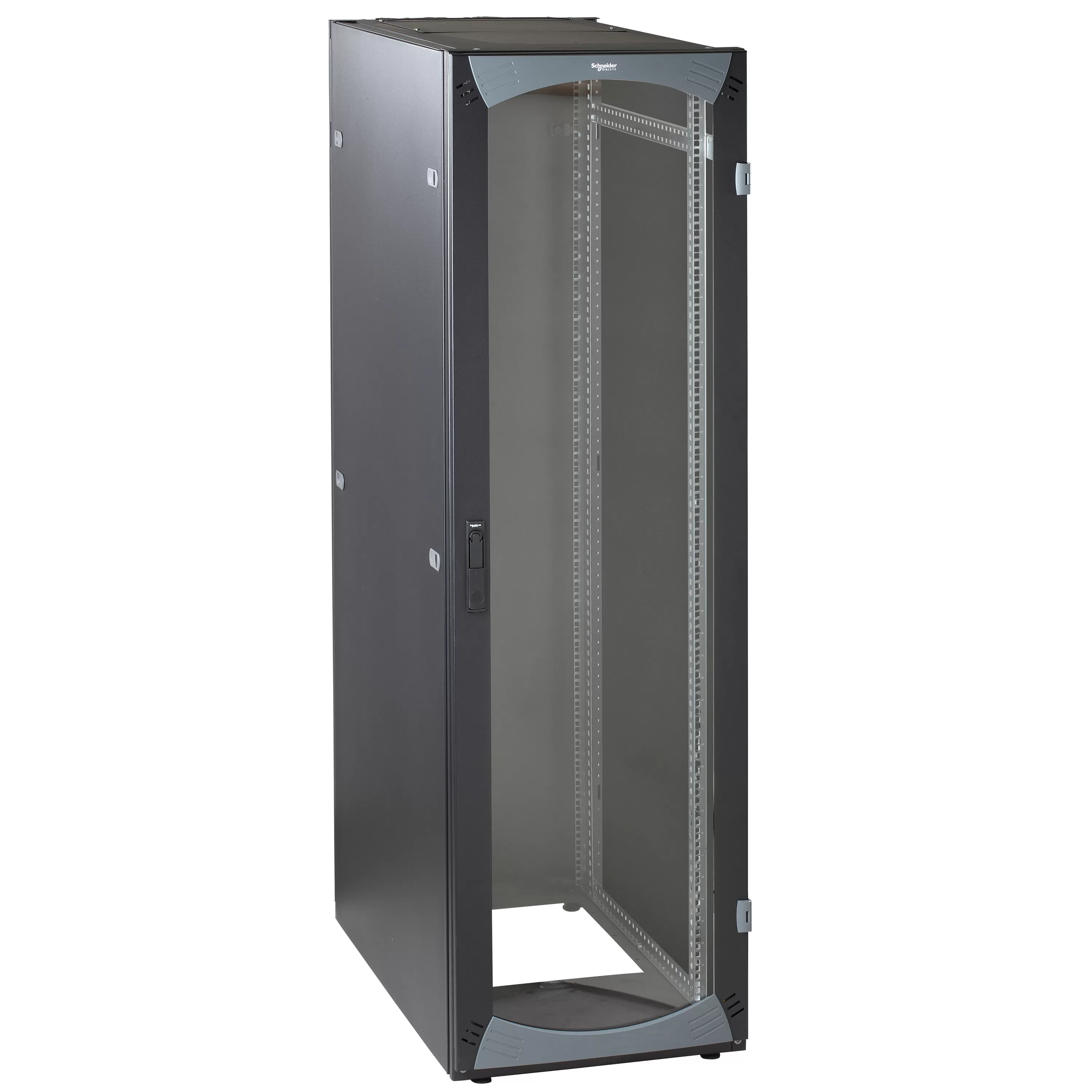 Schneider Electric Kabel-Rack, bodensth. 42HE B600 T600 befestigt 19 Glastür R7035 NSYVDA42U66E