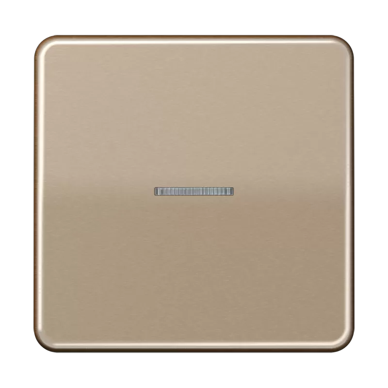 Jung Wippe mit Lichtleiter für KNX Taster 1fach, Aluminium eloxiert, Serie CD, gold-bronze CD101KO5GB