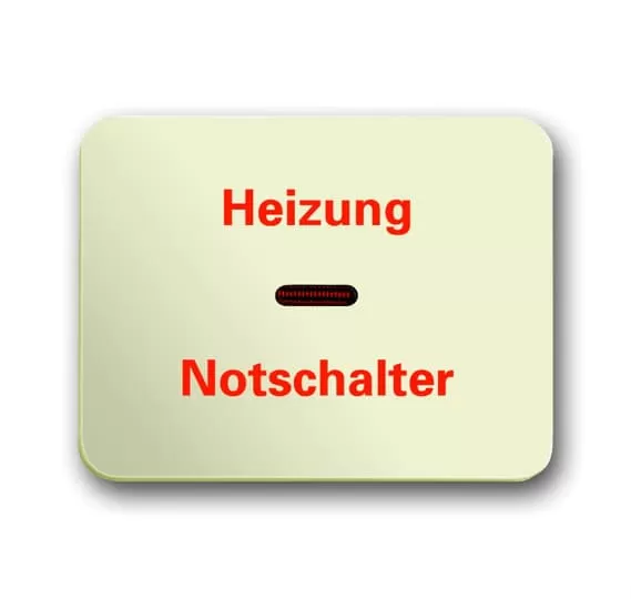 Busch-Jaeger 1789 H-22G | Wippe mit Aufdruck mit kleiner roter Kalotte